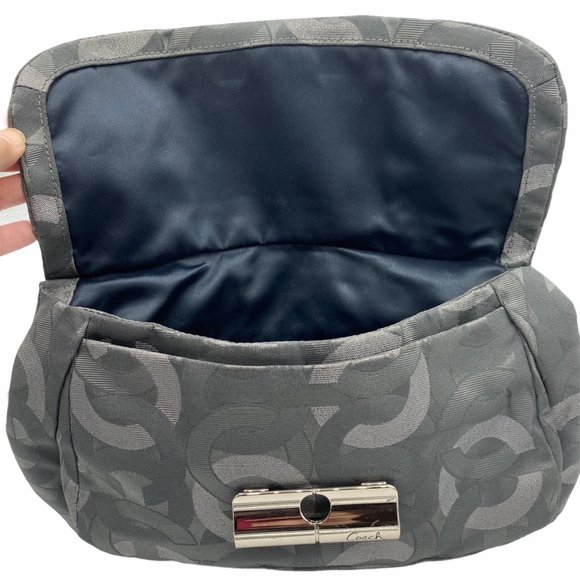 Coach Kristin Chain Link Lurex Metallic Jacquard Shoulder Bag - Picture 14 of 14